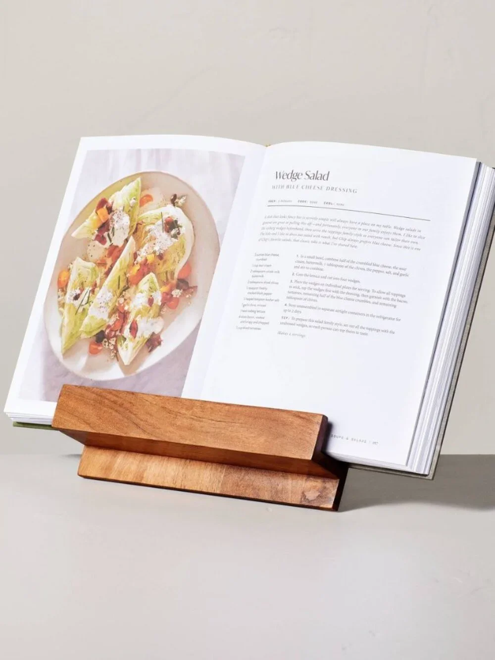 Hearth & Hand wooden cookbook